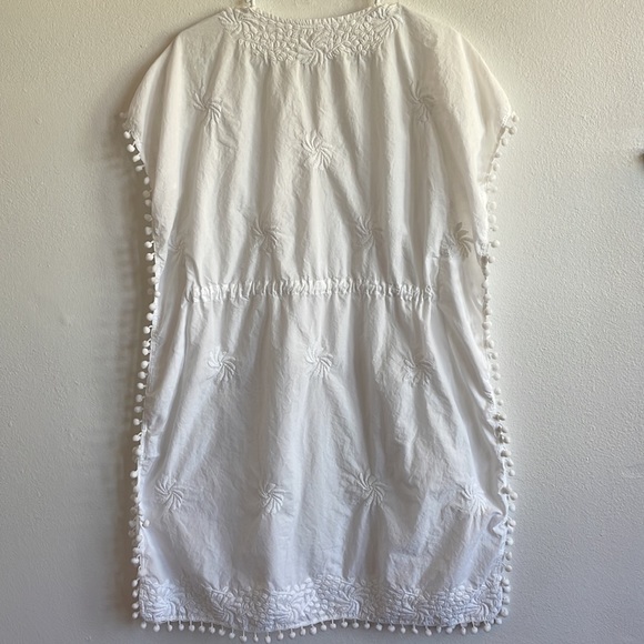 VELVET BY SPENCER & GRAHAM WHITE LUCEE EMBROIDERED SWIM COVERUP/CAFTAN - Picture 7 of 7